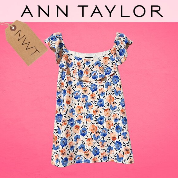 NWT Ann Taylor - Floral Blouse - Size M - Picture 1 of 8
